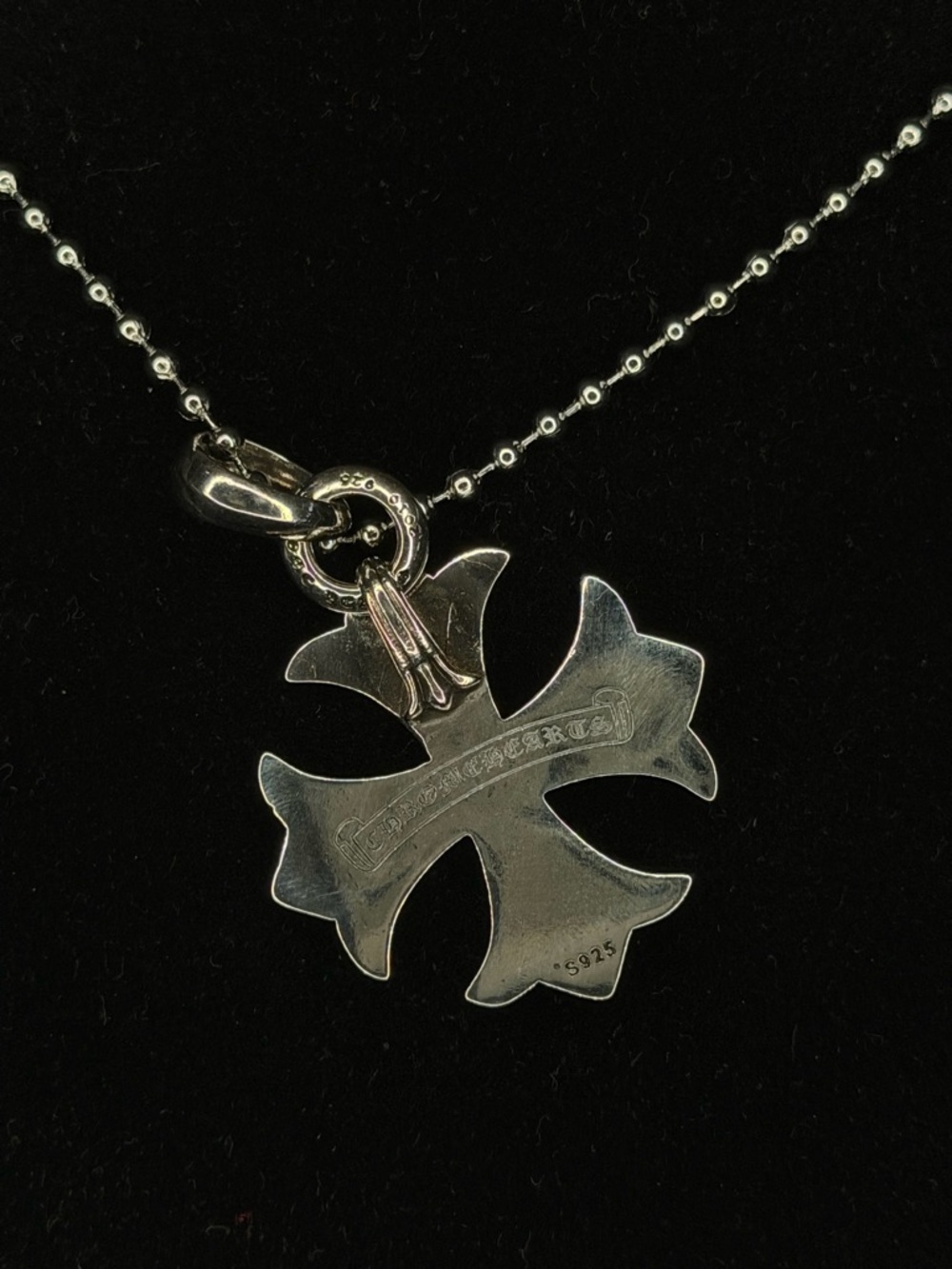 Chrome Hearts Big Floral Cross Unisex Necklace - Picture 3 of 5